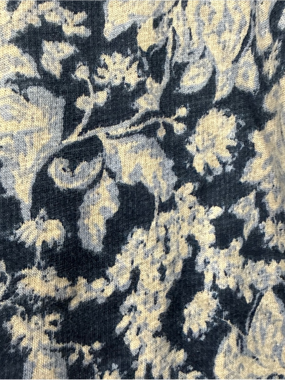 LOFT Blue and white Floral Short Sleeve Tee - Picture 3 of 3